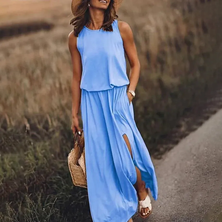 Women's Shift Maxi Long Dress