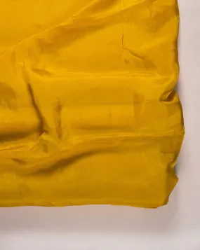 Yellow Plain Viscose Uppada Silk Fabric